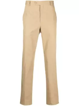 Fursac брюки чинос со складками, нейтральный цвет