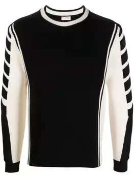 Fursac джемпер со вставками, черный