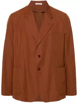 Fursac фактурный пиджак, коричневый