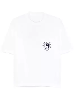 FURSAC футболка с фактурным декором, белый