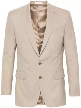 Fursac меланжевый пиджак из вирджинской шерсти, нейтральный цвет