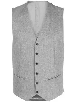 FURSAC меланжевый шерстяной жилет, серый