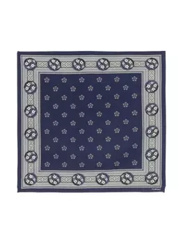 FURSAC напечатанный карманный шарф, синий