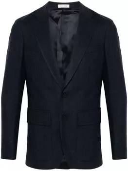 FURSAC пиджак с узором в елочку, синий