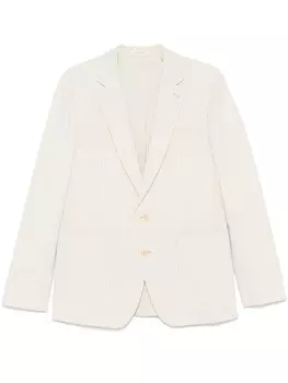 FURSAC пиджак в полоску, зеленый