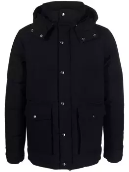 FURSAC пуховик с воротником-стойкой, синий