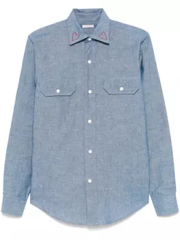 FURSAC рубашка с вышивкой, синий