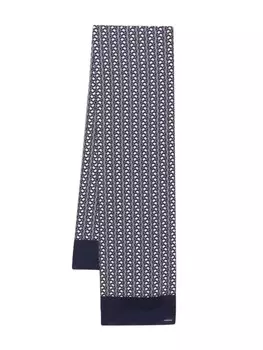 FURSAC шарф с геометричным принтом, синий