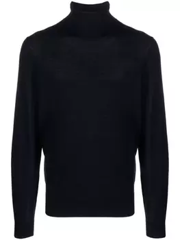 Fursac шерстяной джемпер с высоким воротником, синий