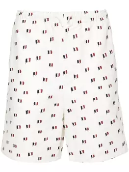 Fursac шорты с флагом, нейтральный цвет