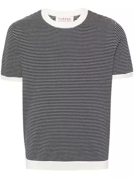 Fursac трикотажная футболка в полоску, синий