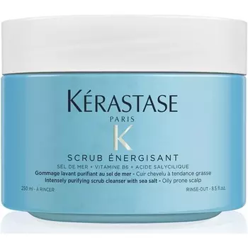 Fusio Scrub Г‰Nergisant Очищающий скраб для жирной кожи головы 250мл, Kerastase