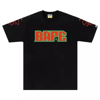 Футбольная футболка BAPE, черная