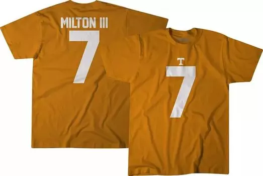 Футбольная футболка BreakingT Tennessee Volunteers Tennessee Orange Joe Milton III #7