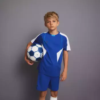 Футбольная футболка для мальчиков с коротким рукавом Boomerang, цвет 440 Azuln