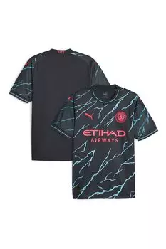 Футбольная футболка Manchester City Third Replica 23/24 Puma, синий