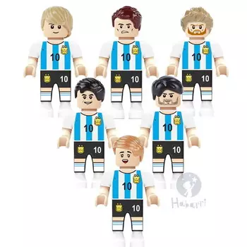 Футбольная команда из Аргентины - Блоки для игроков 6 шт. HABARRI