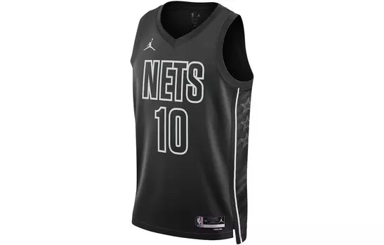 Футбольная майка Brooklyn Football Jersey для мужчин, черная Jordan, черный