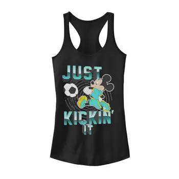 Футбольная майка Disney с Микки Маусом для юниоров Just Kickin' It Licensed Character, черный