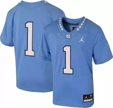 Футбольная майка Jordan Little Kid's North Carolina Tar Heels синяя реплика Каролины Nike