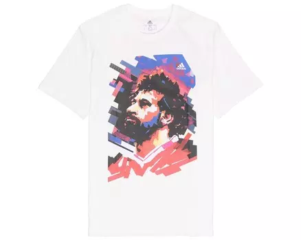 Футбольная майка мужская белая Adidas, белый