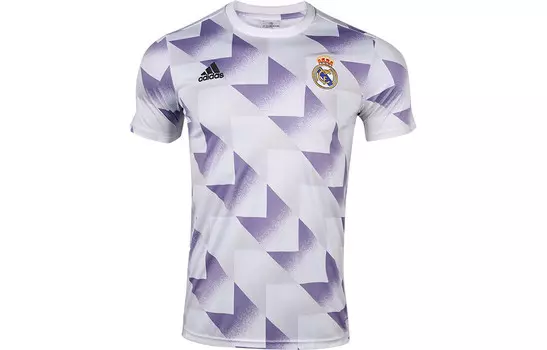 Футбольная майка мужская белая/синяя Adidas, белый/синий