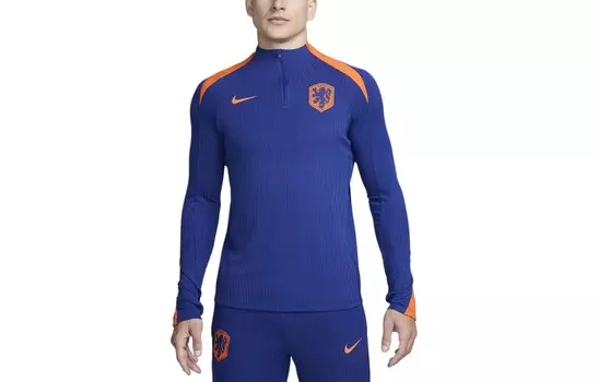 Футбольная майка мужская Deep Sapphire Blue / Safety Orange / Safety Orange Nike, синий/оранжевый