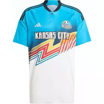 Футбольная майка мужская синяя Adidas, синий