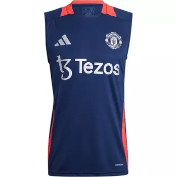 Футбольная майка мужская синяя Adidas, синий