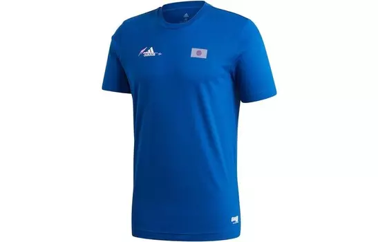 Футбольная майка мужская синяя Adidas, синий