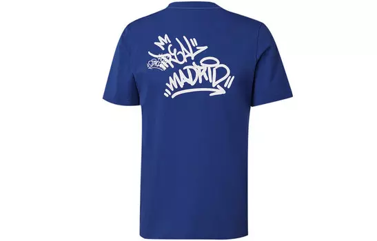 Футбольная майка мужская синяя Adidas, синий