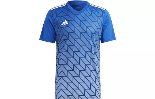 Футбольная майка мужская синяя Adidas, синий