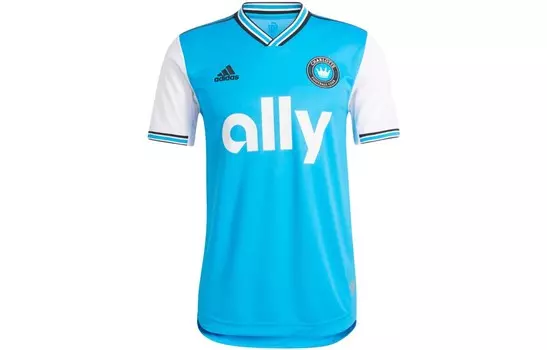 Футбольная майка мужская синяя Adidas, синий