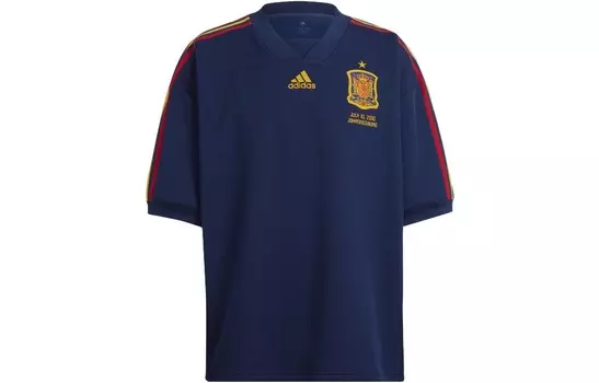 Футбольная майка мужская синяя Adidas, синий
