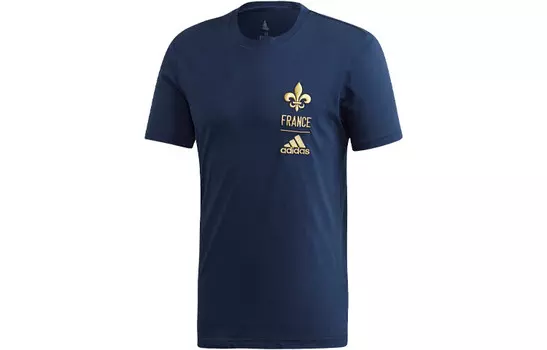 Футбольная майка мужская студенческая ВМС Adidas, темно-синий