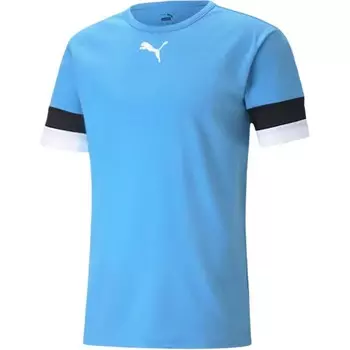 Футбольная майка мужская светло-синяя/черная Puma, голубой/черный