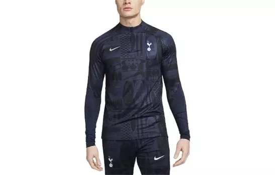 Футбольная майка мужская темно-синяя Nike, синий