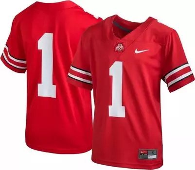 Футбольная майка Nike Youth Ohio State Buckeyes # 1 Scarlet Replica