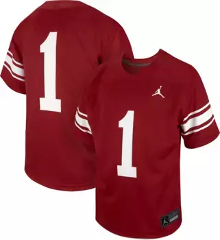 Футбольная майка Nike Youth Oklahoma Early # 1 Crimson Replica