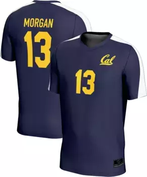 Футбольная майка ProSphere Youth Cal Golden Bears # 13 Navy Alex Morgan, полностью сублимированная, возвратная копия