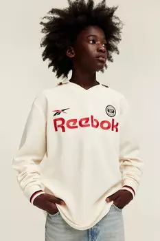 Футбольная майка с длинными рукавами H&M, белый