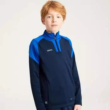 Футбольная толстовка на молнии VIRALTO CLUB JR 1/2 сине-темно-синего цвета KIPSTA, цвет azul