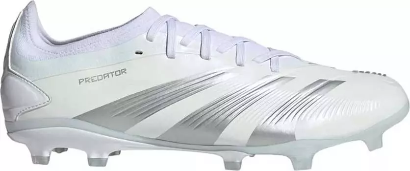 Футбольные бутсы Adidas Predator Pro FG, белый/серебристый