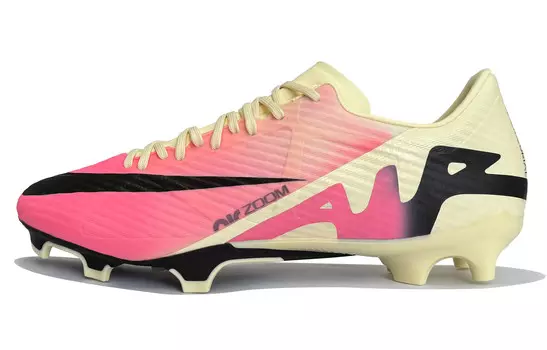 Футбольные бутсы Air Zoom Vapor 15 мужские низкие розовые/желтые Nike