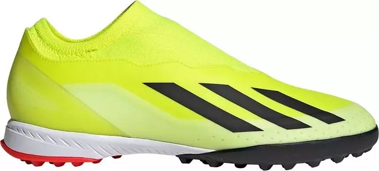 Футбольные бутсы без шнурков Adidas X Crazyfast League для газона, желтый/черный
