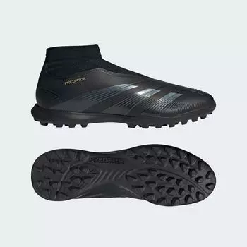 Футбольные бутсы без шнурков Predator League Adidas, цвет Core Black/Carbon/Gold Metallic