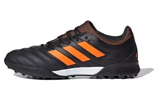Футбольные бутсы Copa 20.3 мужские низкие черные/оранжевые Adidas