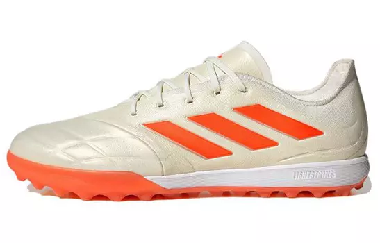 Футбольные бутсы Copa Pure.1 унисекс с низким верхом белые/оранжевые Adidas