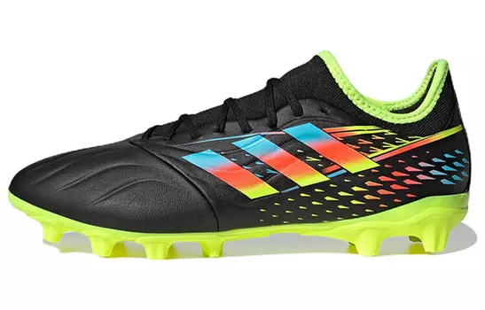 Футбольные бутсы Copa Sense.3 мужские низкие черные/зеленые/синие/оранжевые Adidas