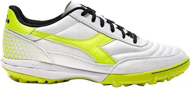 Футбольные бутсы Diadora Calcetto GR LT для газона, белый/желтый